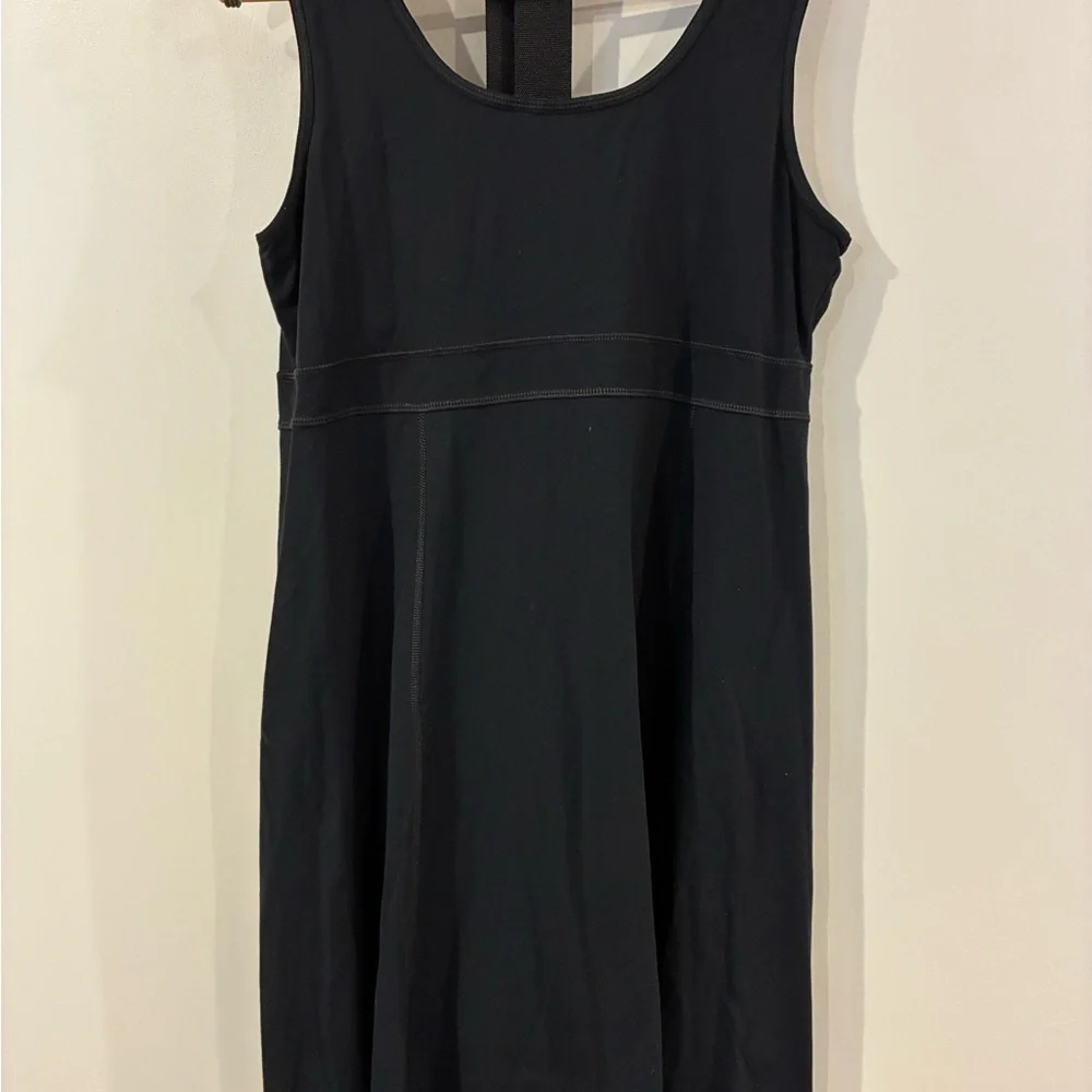 Eastern Mountain Sports Black Mini Dress sz L - Picture 3 of 3